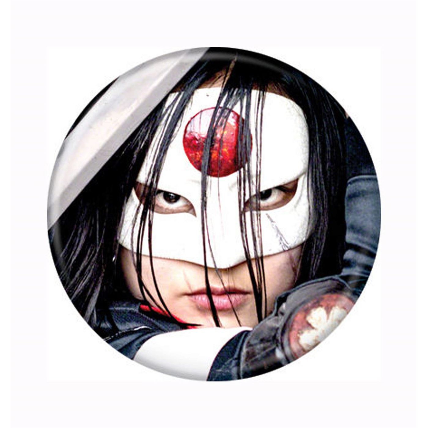 Suicide Squad Katana Button, White