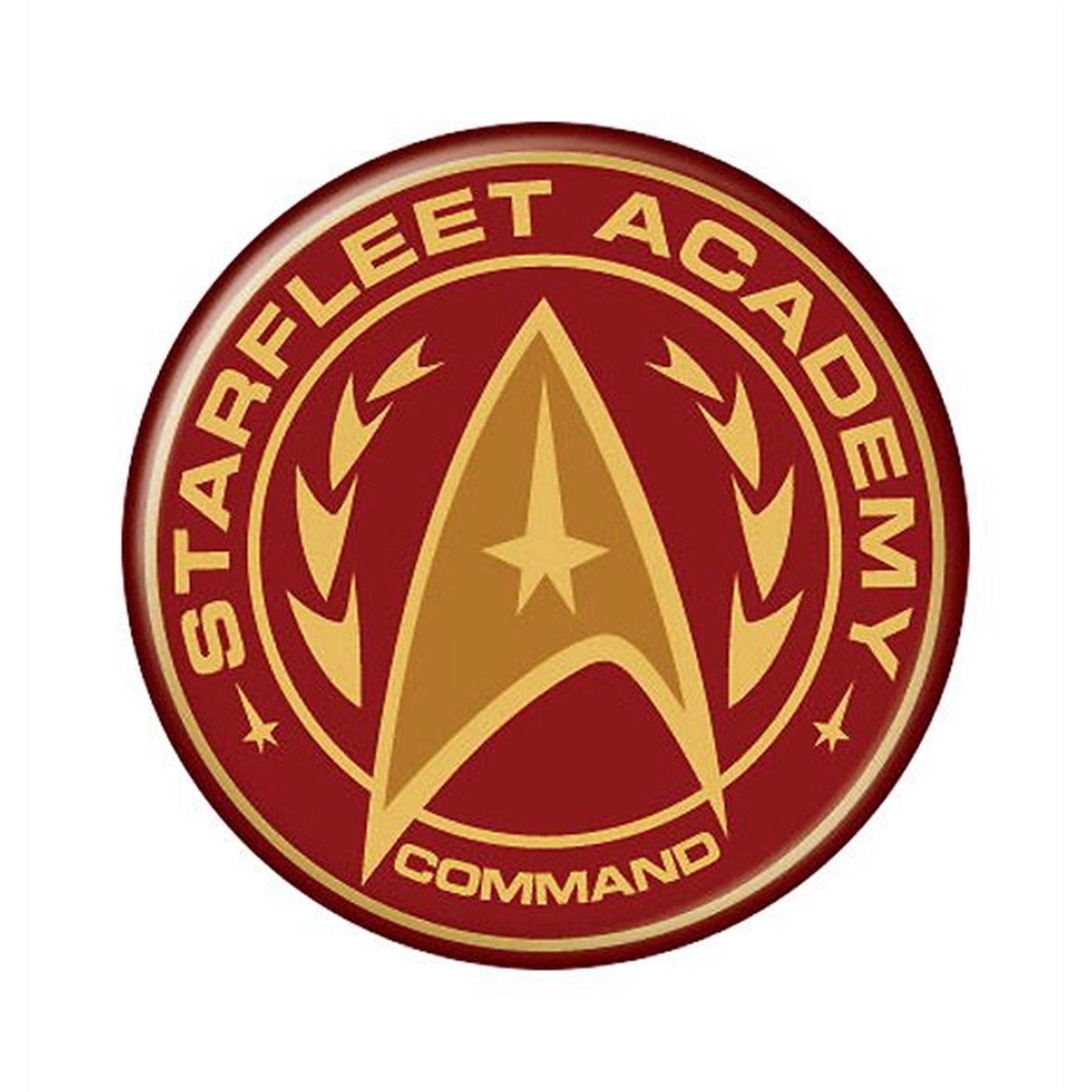 Star Trek Starfleet Command Academy Button, White