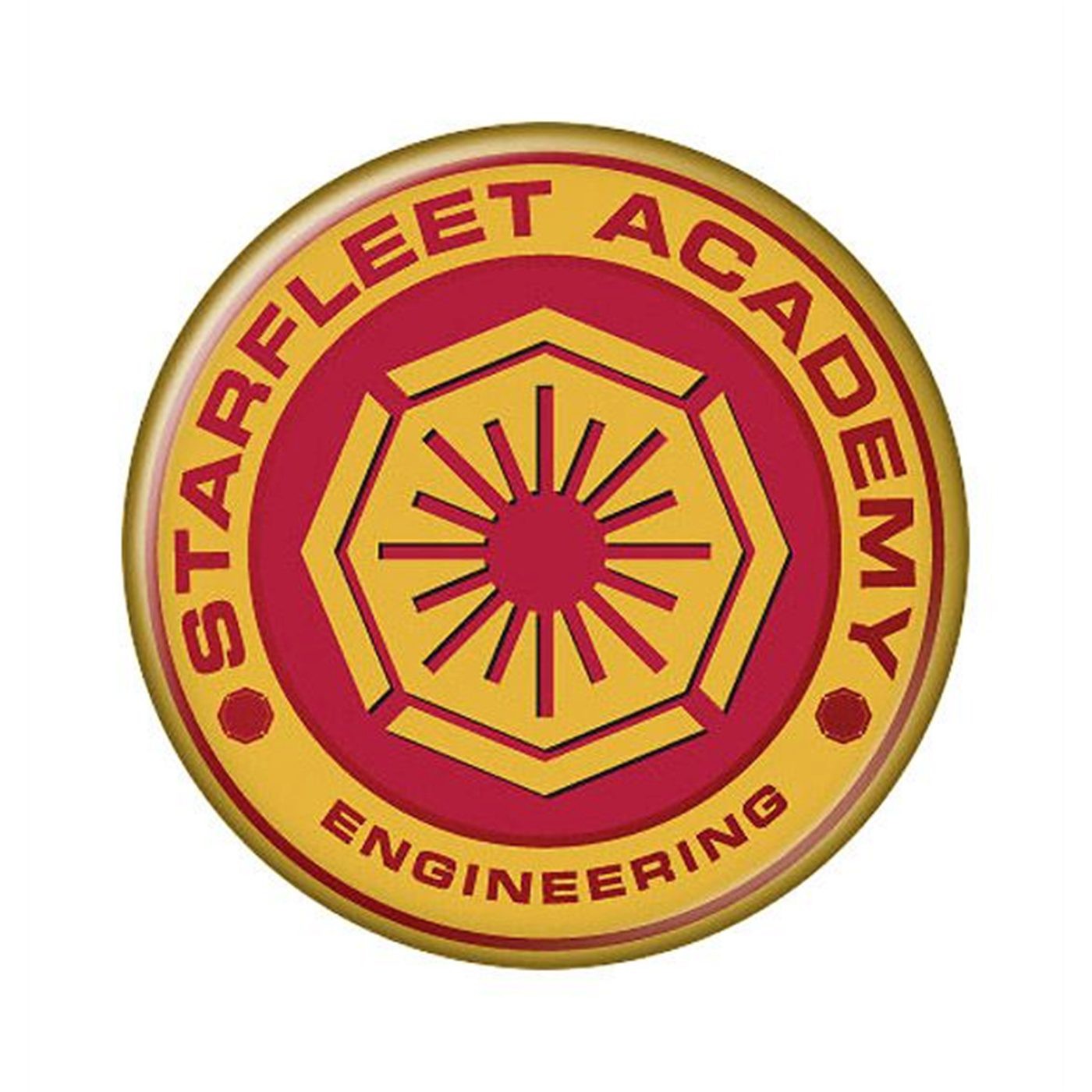 Star Trek Starfleet Engineering Academy Button, White