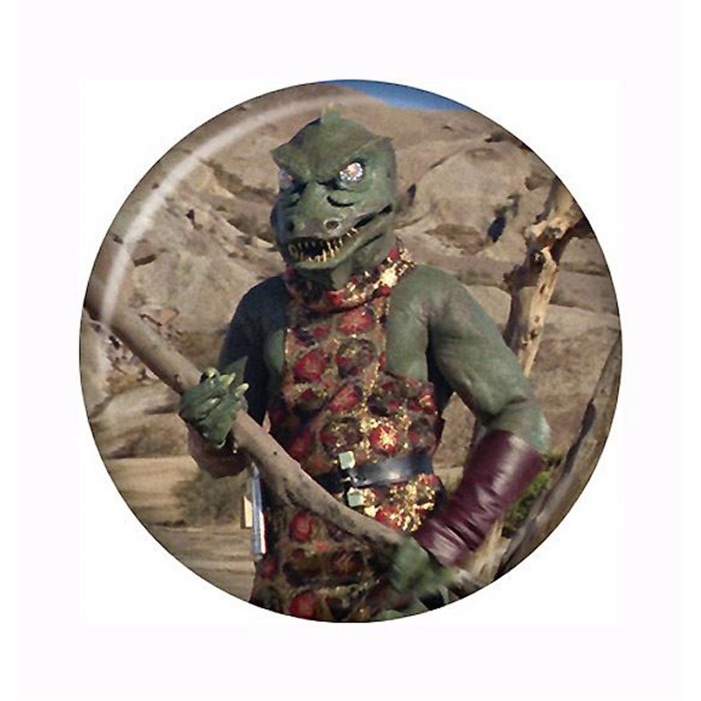Star Trek Gorn Button, White