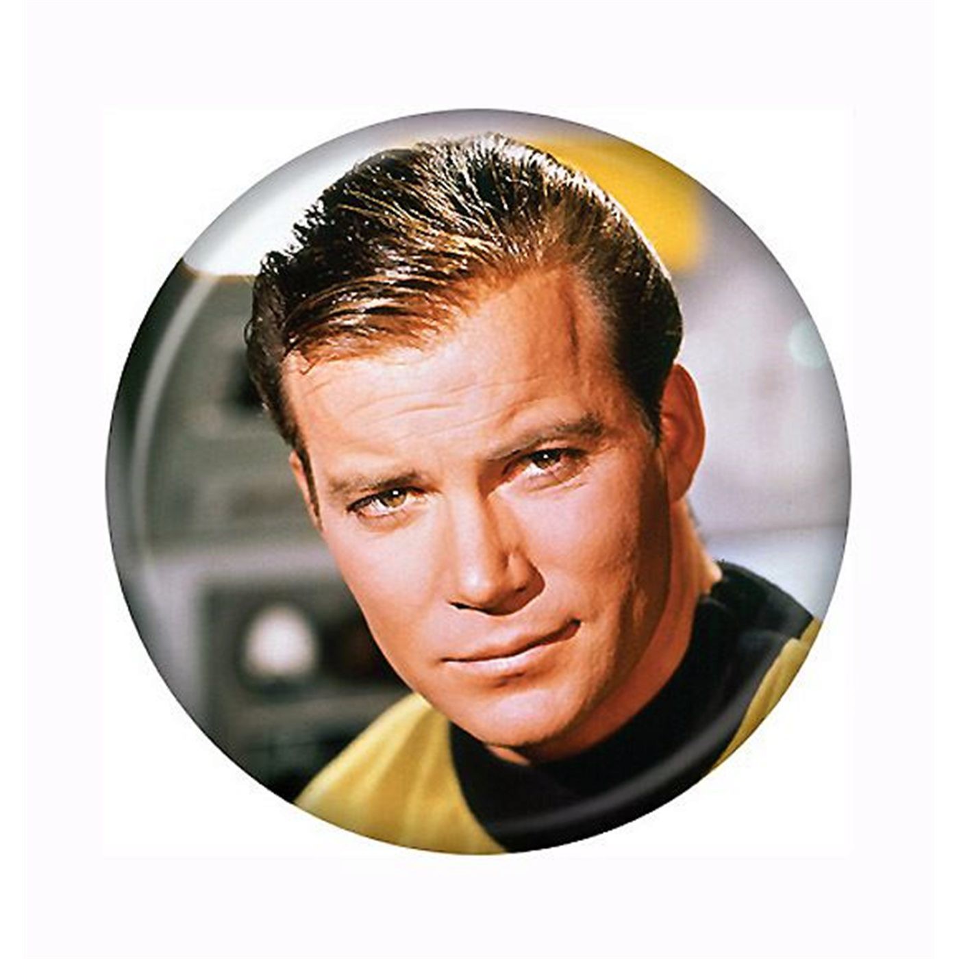 Star Trek Captain Kirk Button, White