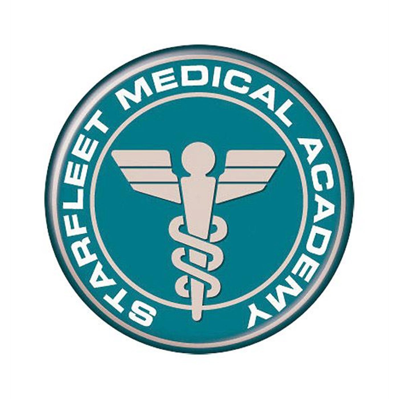 Star Trek Starfleet Medical Academy Button, White