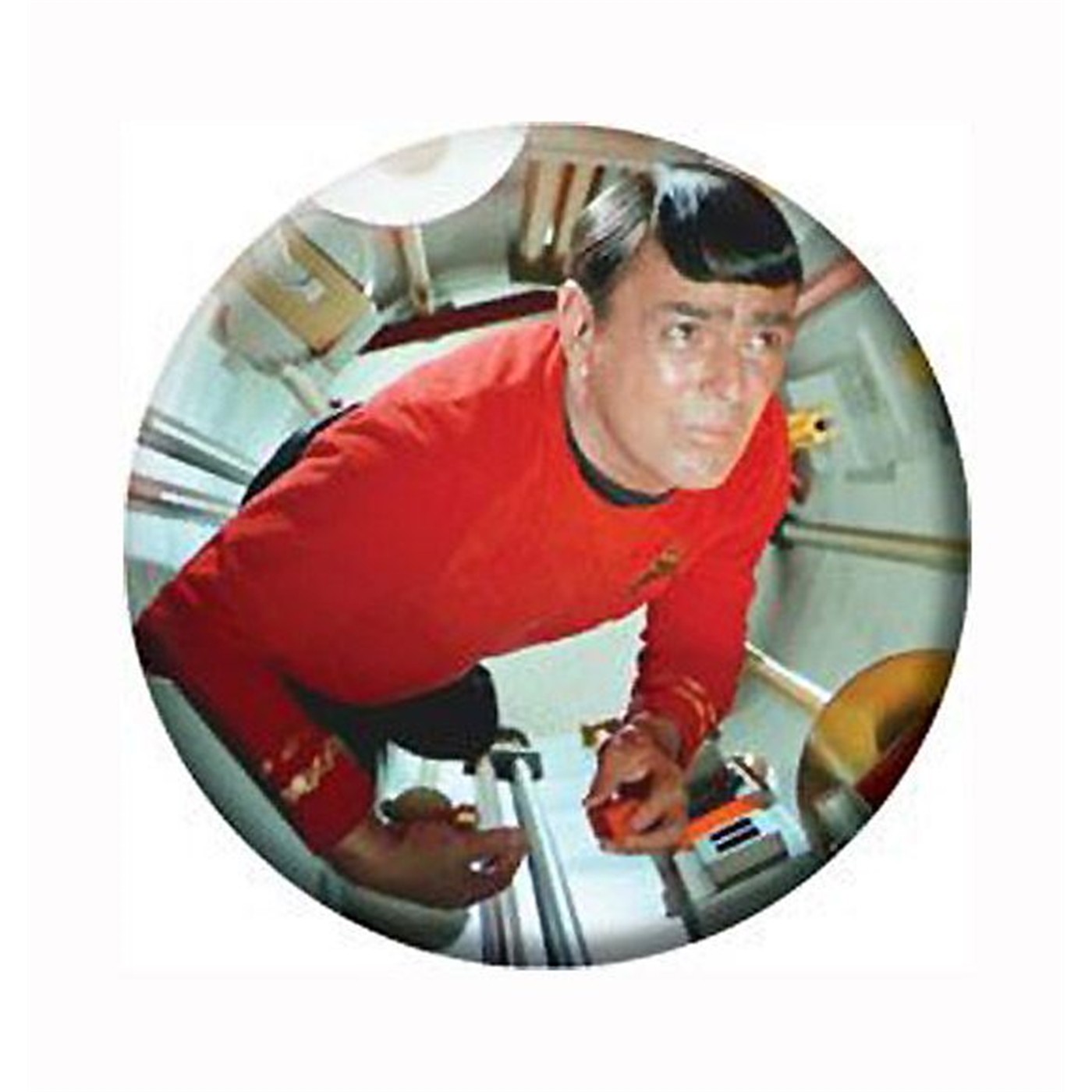 Star Trek Scotty Button, White