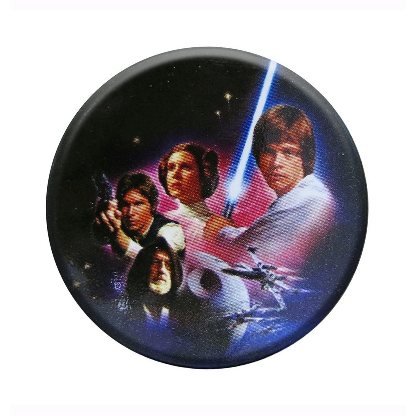 Star Wars New Hope Poster Button, Black