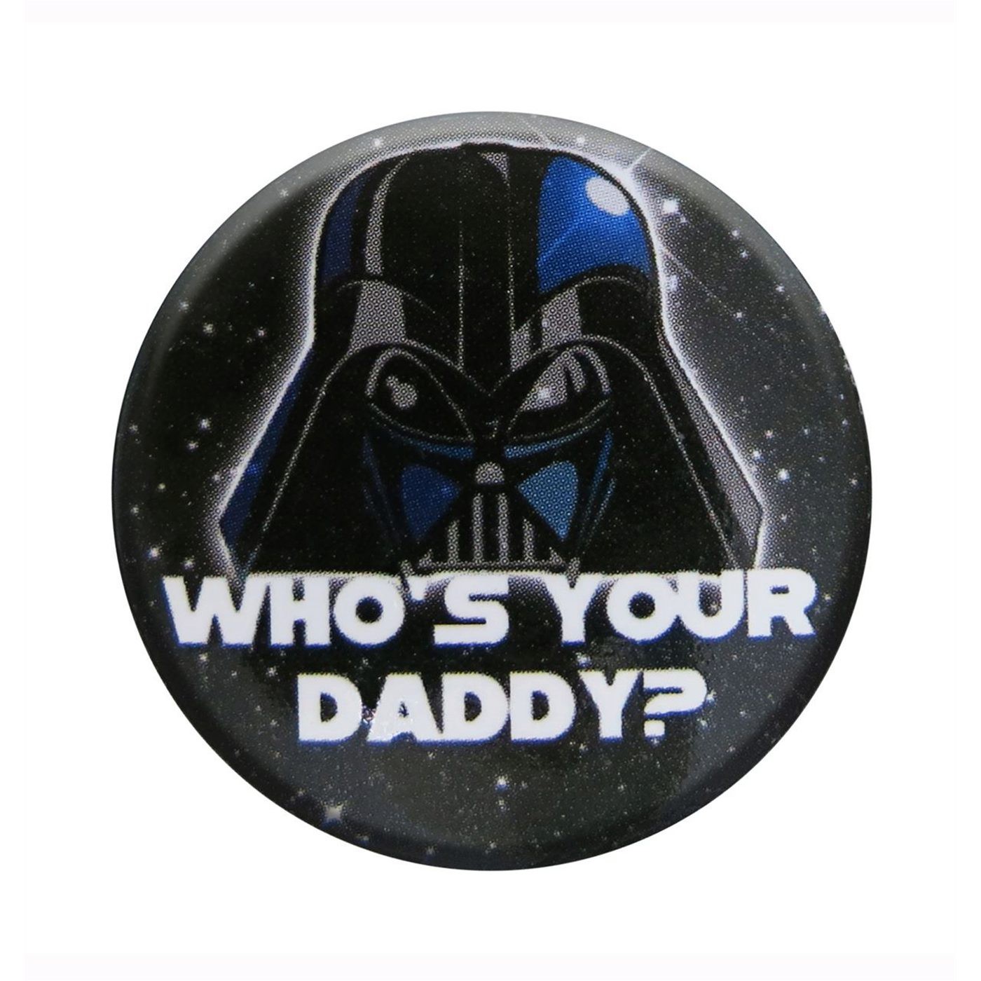 Star Wars Who's Your Daddy Button, Black