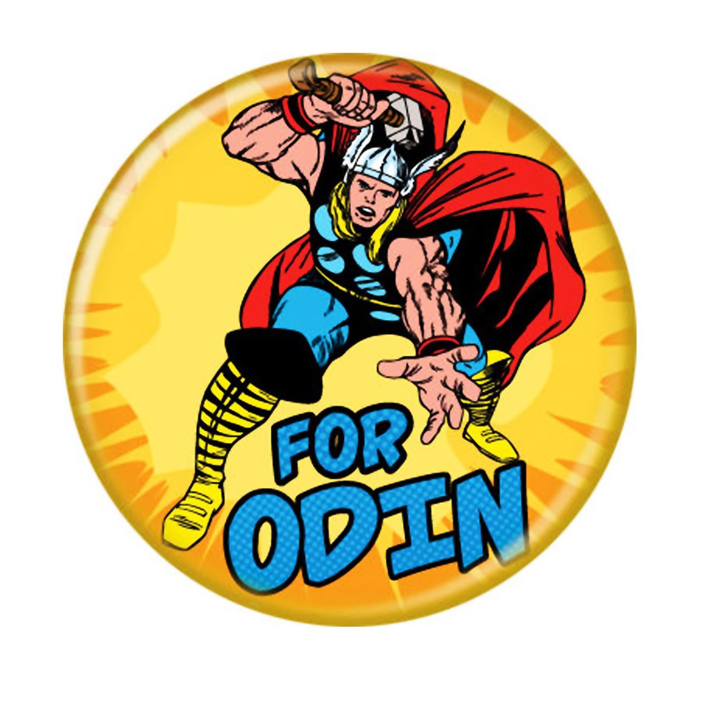 Thor For Odin Button, Yellow