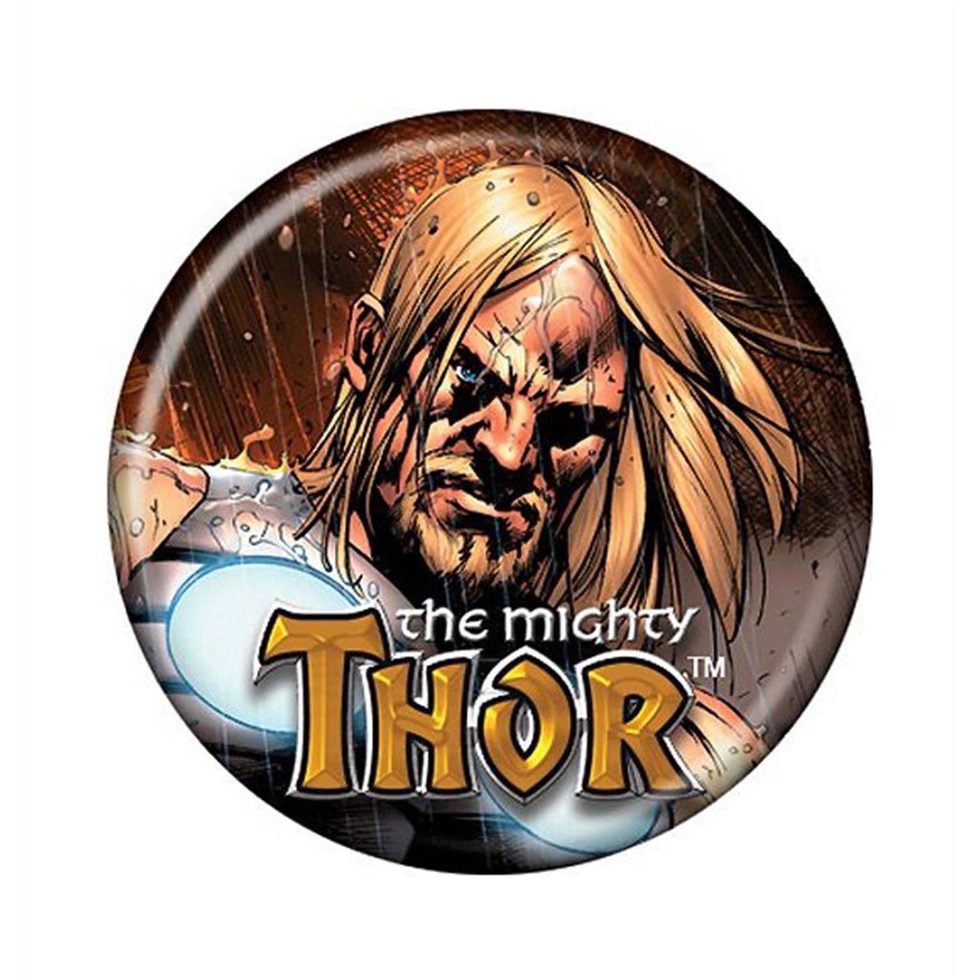 Ultimate Thor Raining Anger Button, White