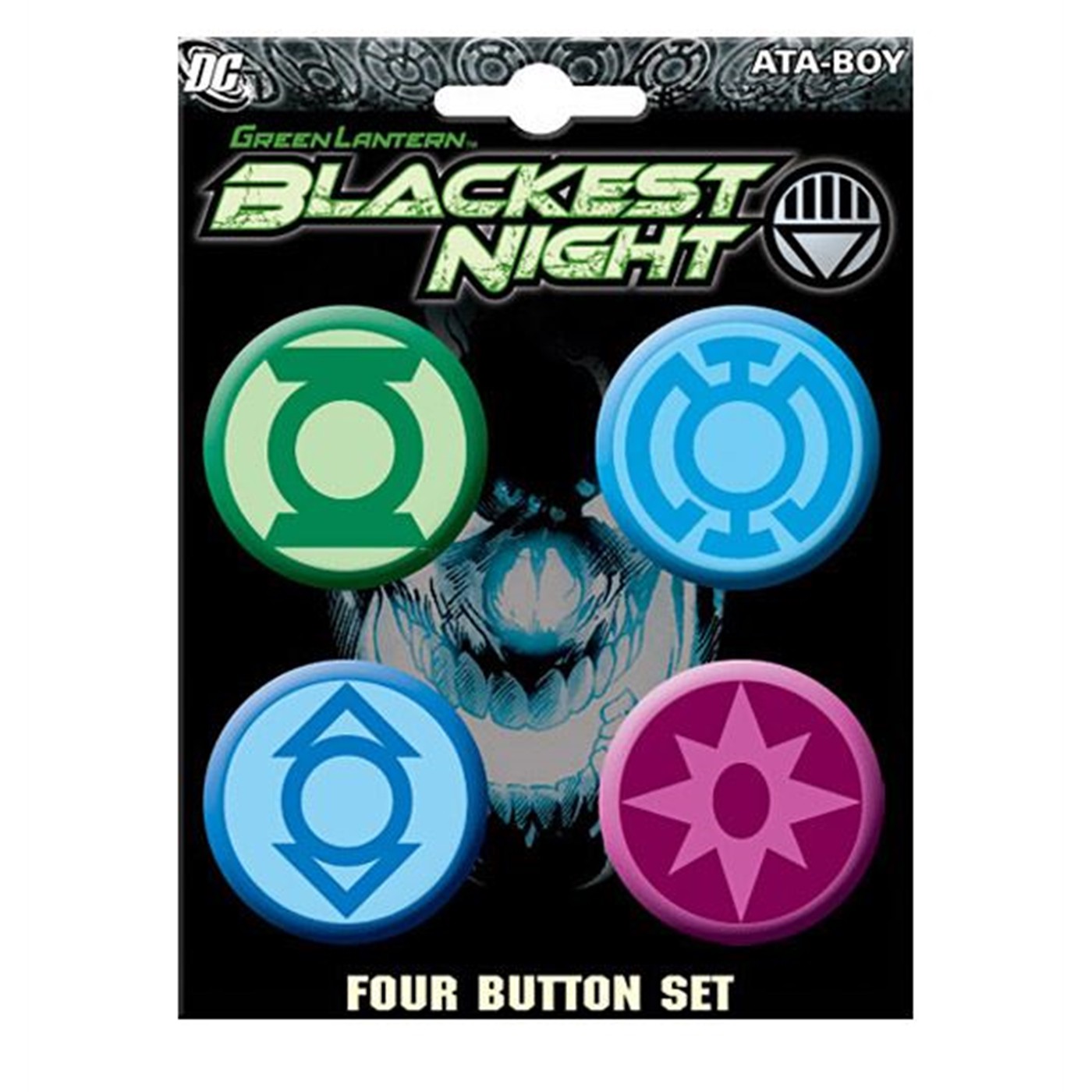 Blackest Night 4 Ultraviolet Spectrum Button Set, White