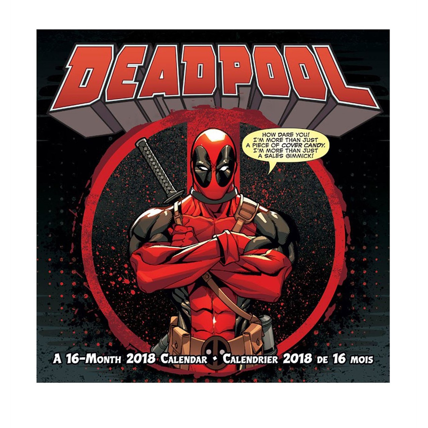 Deadpool 16-Month 2018 Calendar, Red