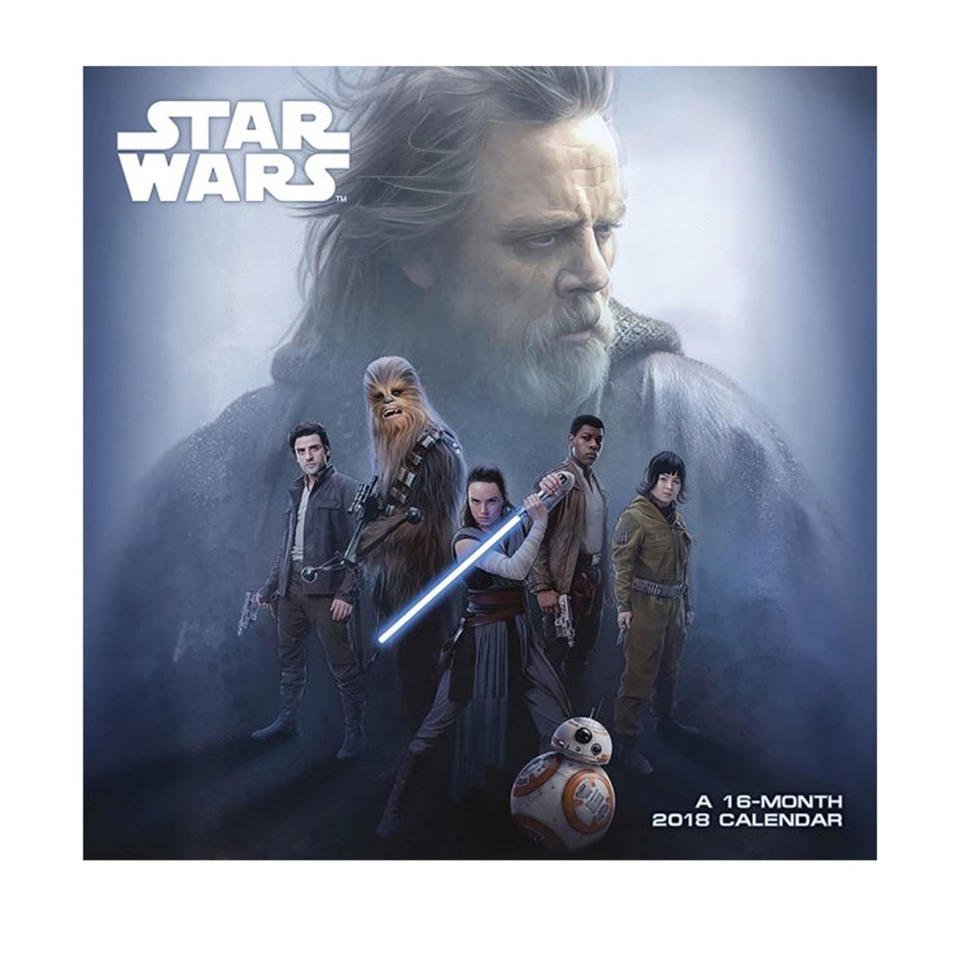 Star Wars The Last Jedi 2018 Calendar, Blue