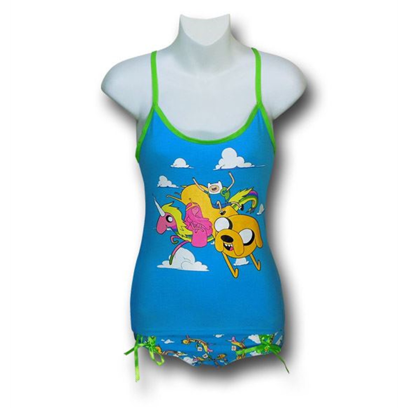 Adventure Time Group Women's Cami/Hipster Brief Set, Blue