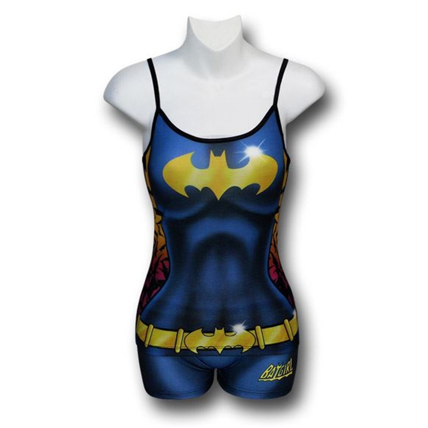 Batgirl Women's Costume Cami and Boyshorts Set, Blue