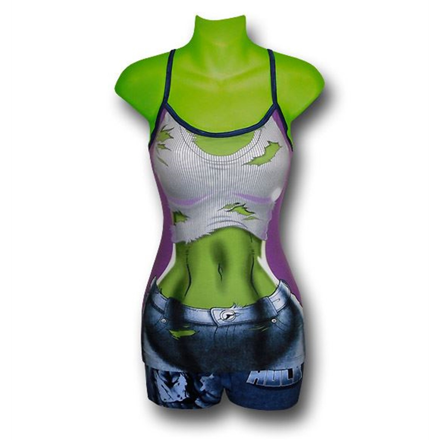 She Hulk Women's Cami and Boyshorts Set, Purple