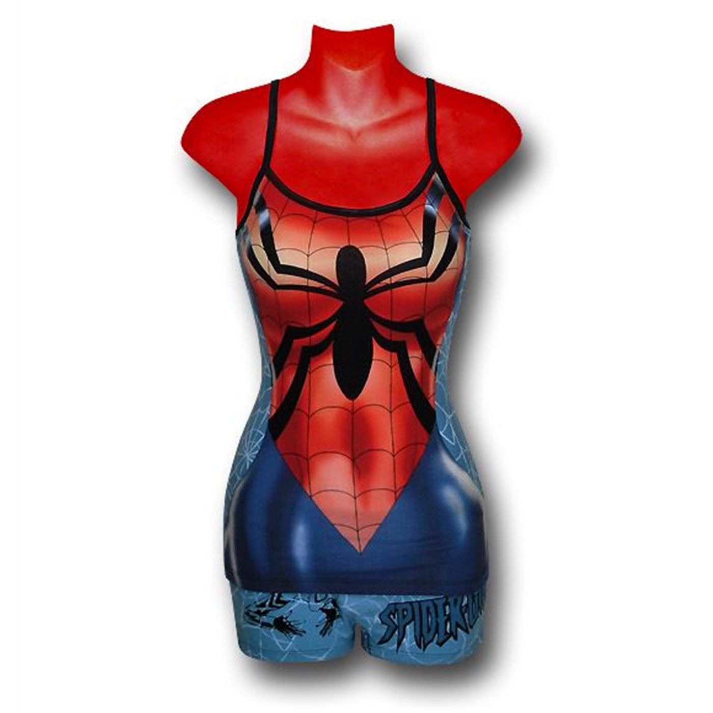 Spidergirl Women's Cami and Boyshorts Set, Red