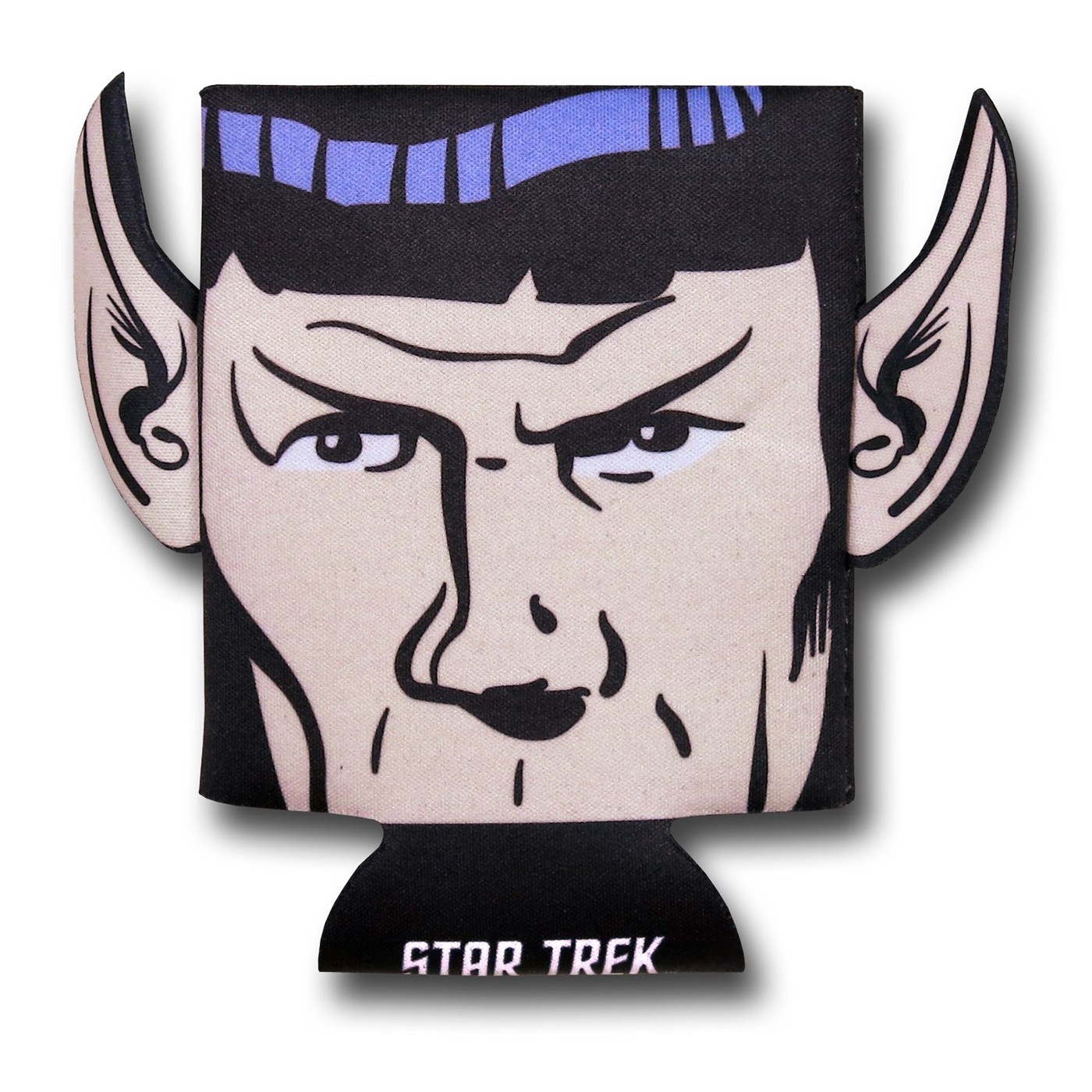 Spock Can and Bottle Cooler with Ears, Black