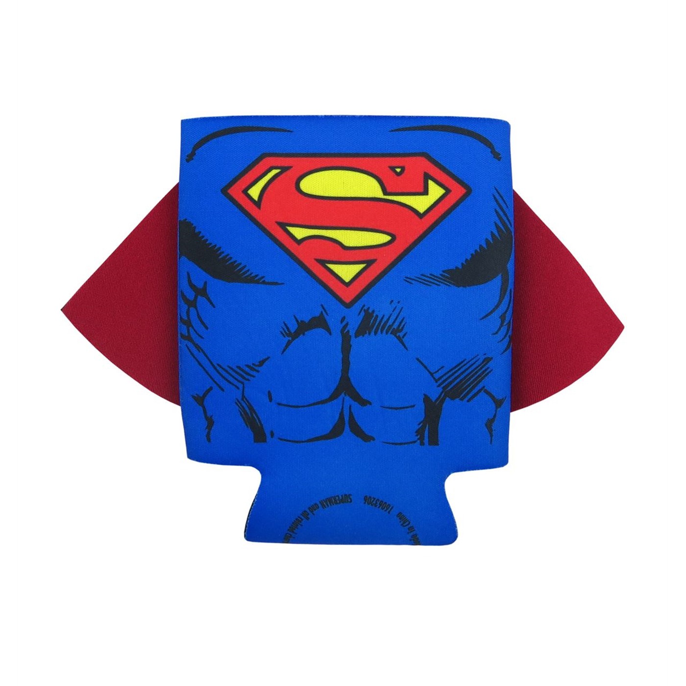 Superman Caped Can and Bottle Cooler, Blue