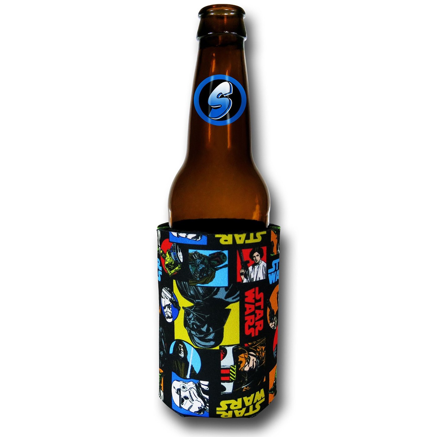 Star Wars Collage Can and Bottle Cooler, Black