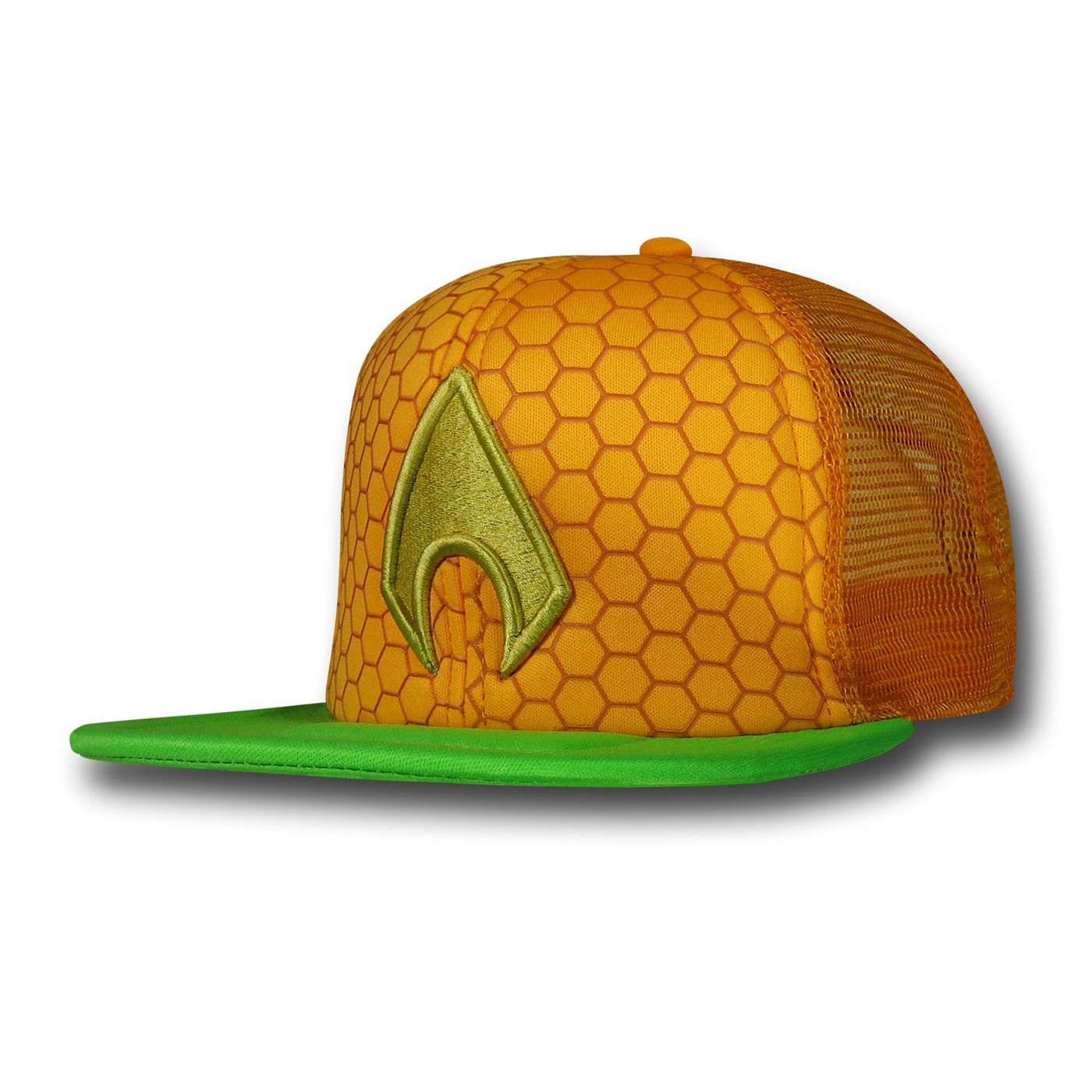 Aquaman Symbol Trucker Cap, Orange
