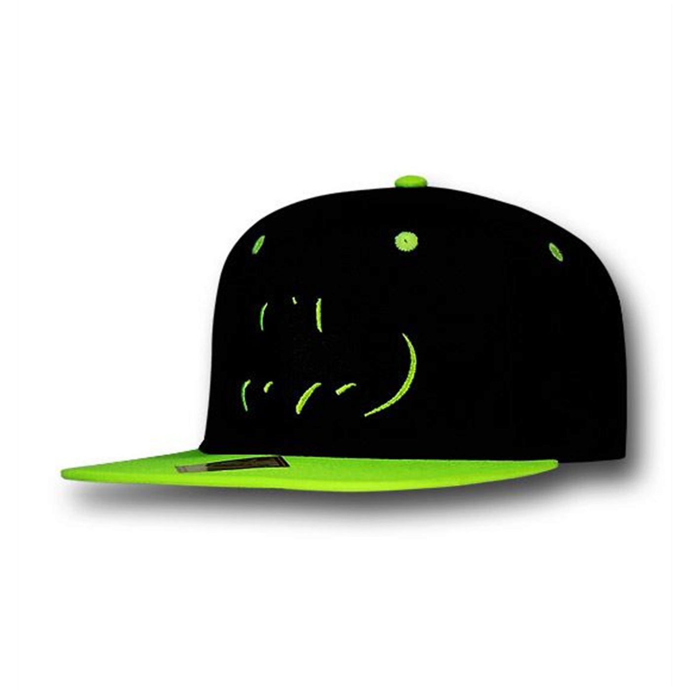 Batman 2-Tone Neon on Black Snapback Hat, Black