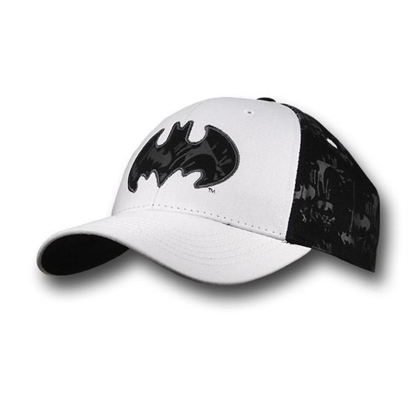 Batman Black Symbol White Hat, White