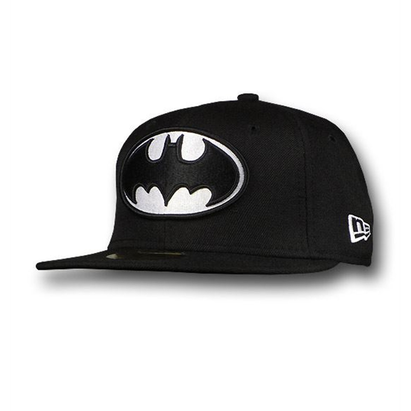 Batman 59Fifty Black Symbol Flat Bill Hat, Black