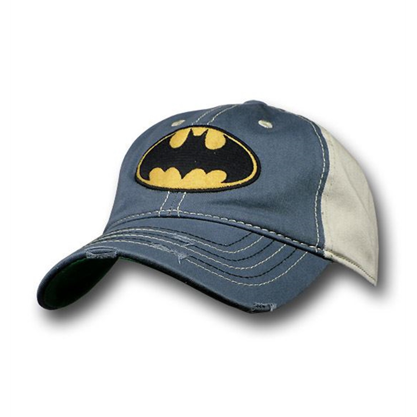 Batman Distressed Felt Symbol Hat, Grey