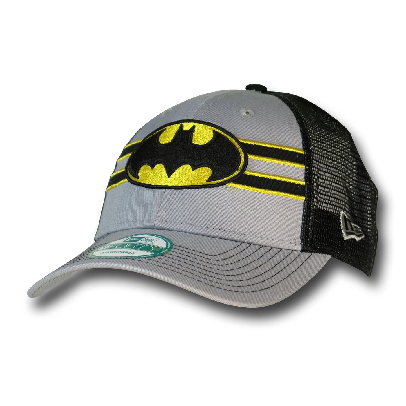 Batman Symbol 9Forty Frontband Hat, Grey
