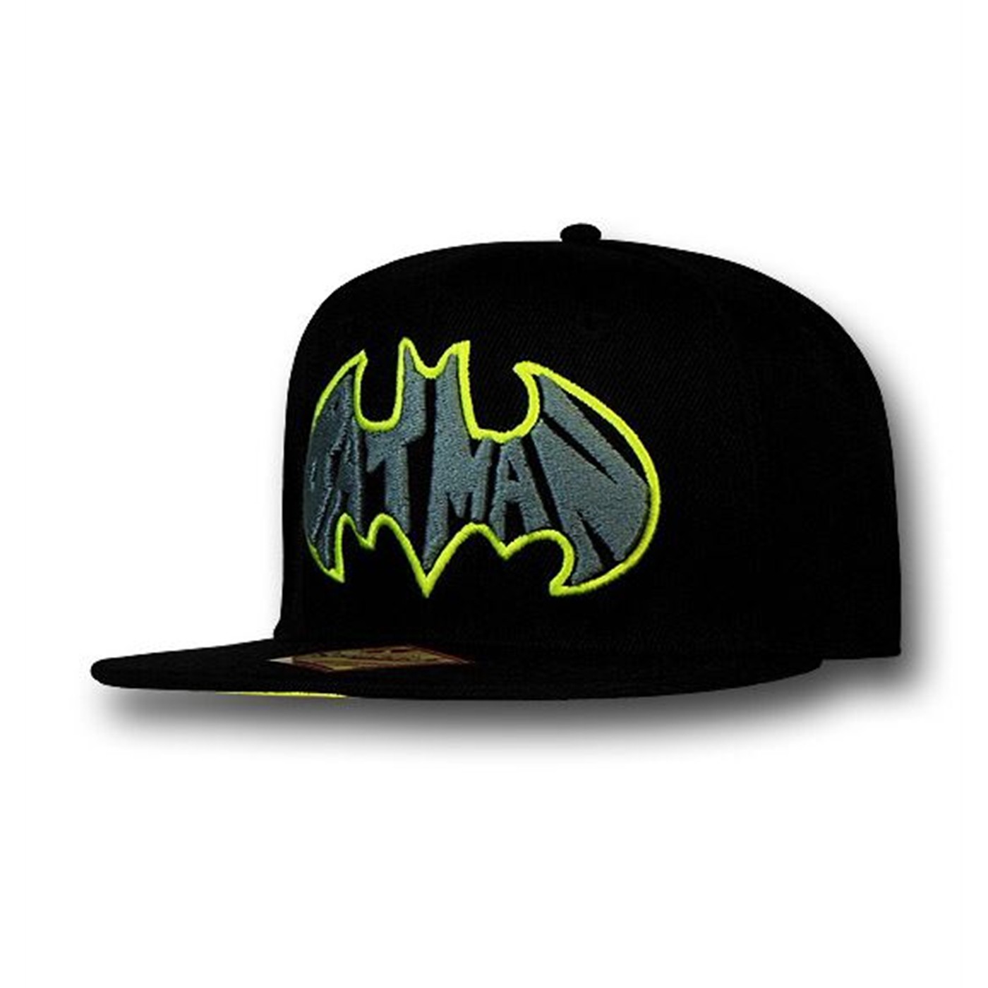 Batman Logo In Symbol Black Snapback Hat, Black