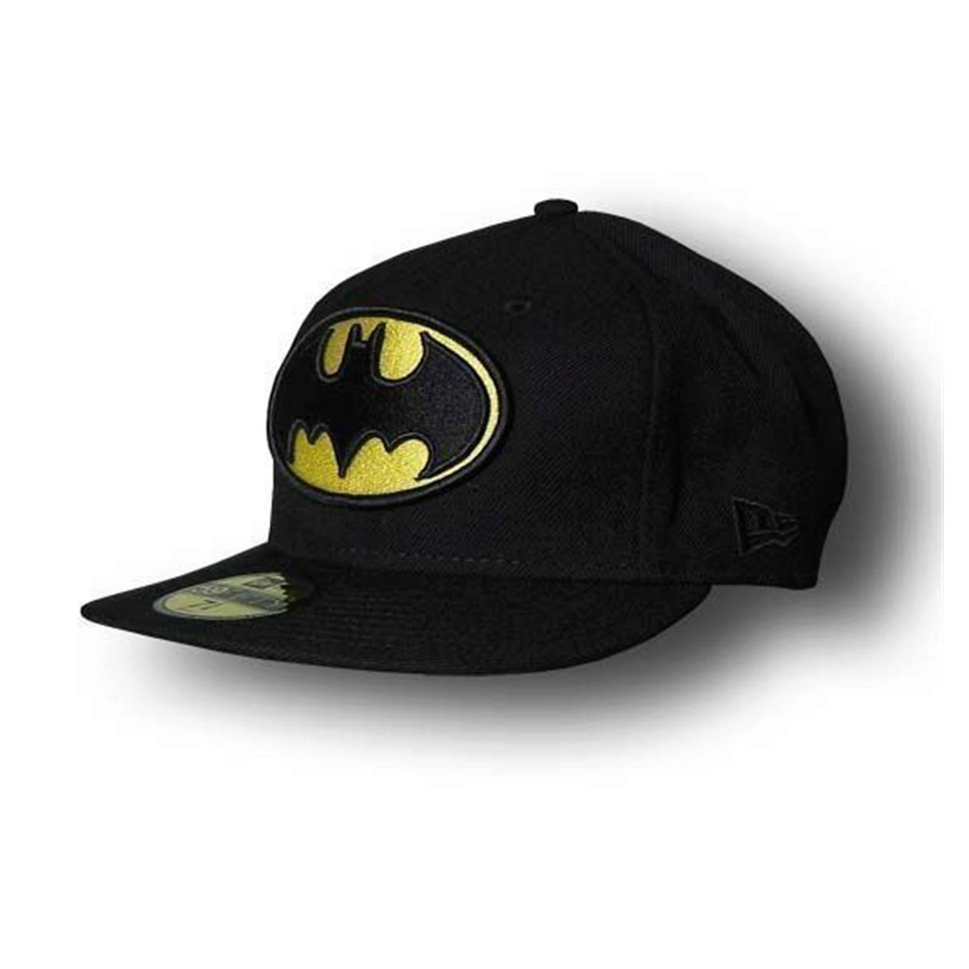 Batman 59Fifty Bat Symbol Flat Bill Hat, Black
