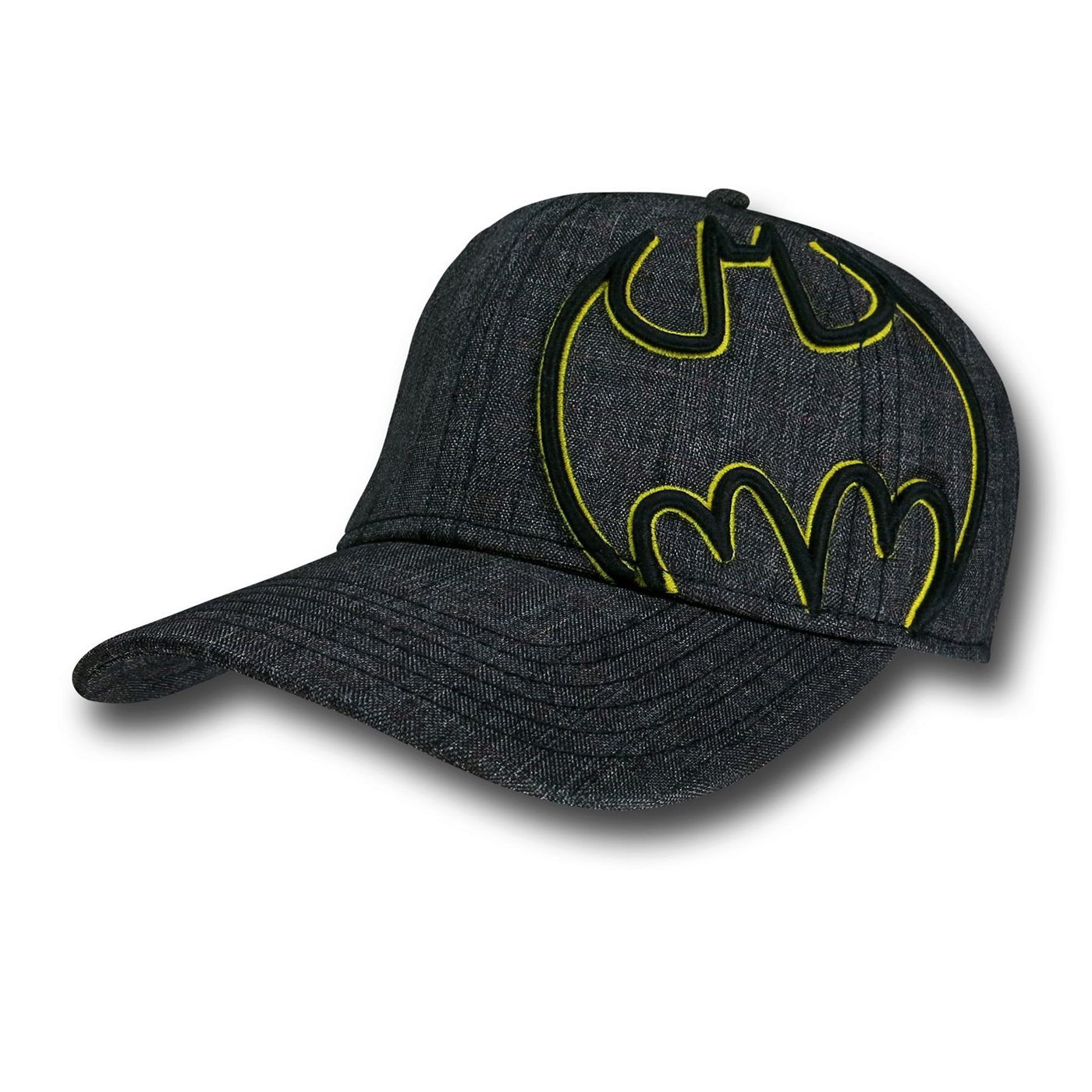 Batman Yellow Symbol on Grey Flex Hat, Grey