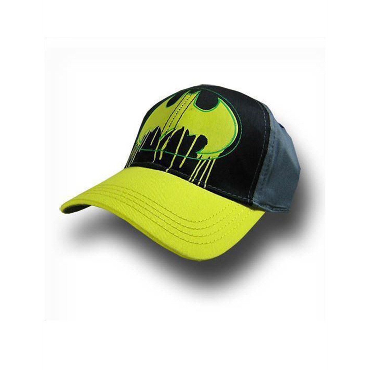 Batman Youth Grafitti Yellow Symbol Hat