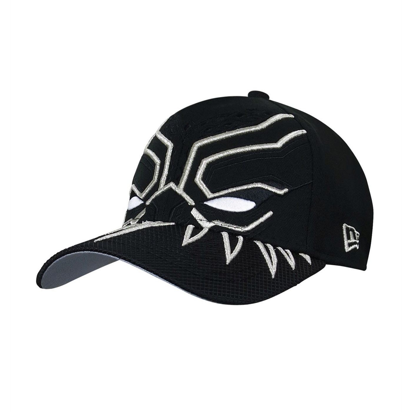 Black Panther Armor New Era 39Thirty Hat, Black