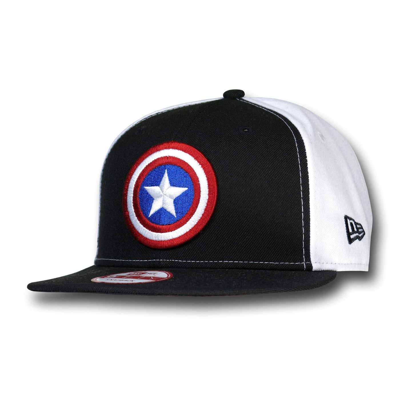 Captain America B&W 9Fifty Snapback Cap, Black