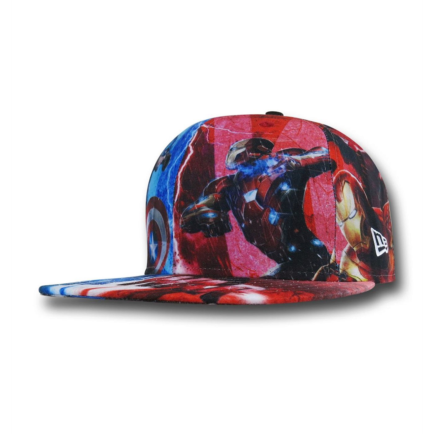 Captain America Civil War Sublimated 5950 Hat, Blue