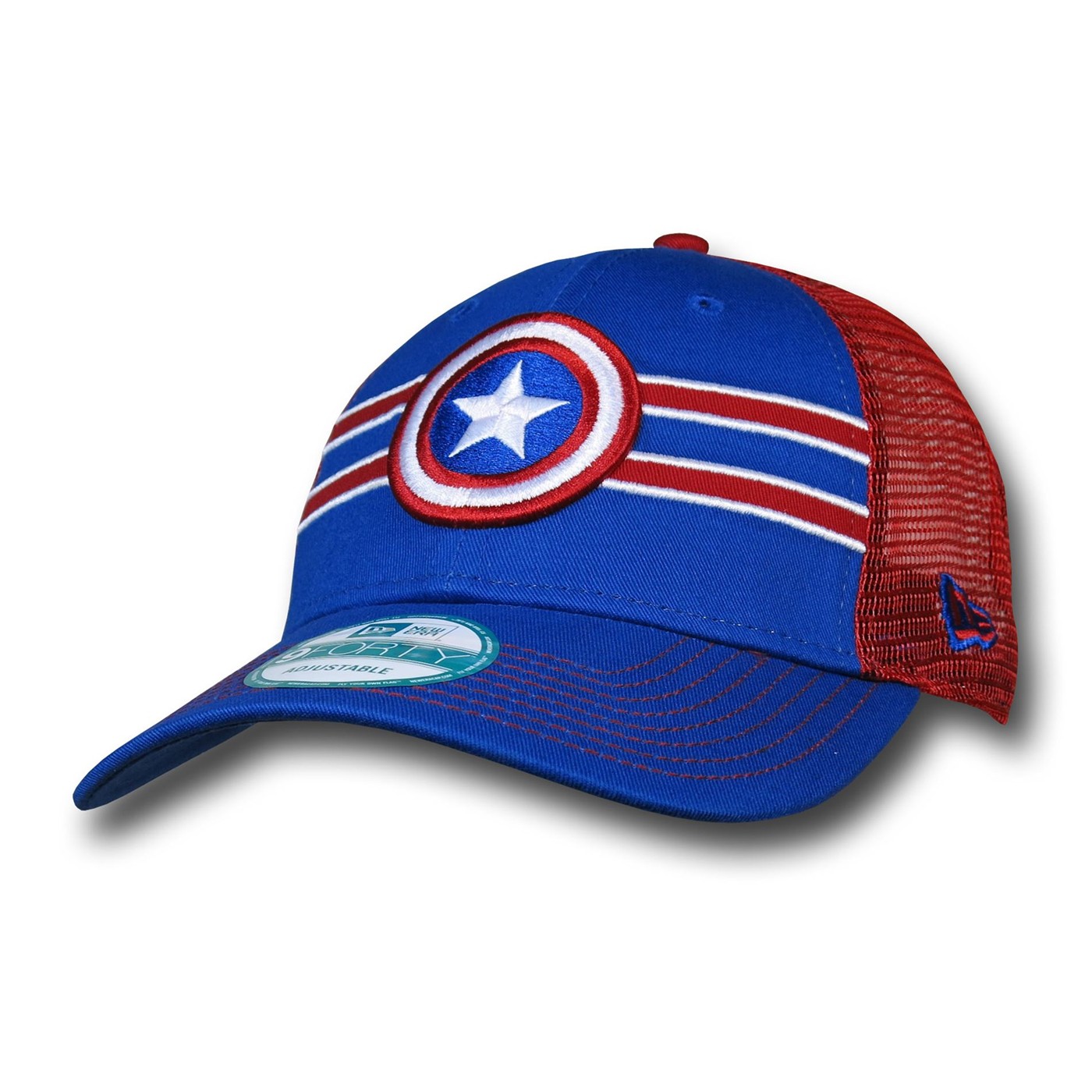 Captain America Symbol 9Forty Frontband Cap, Red