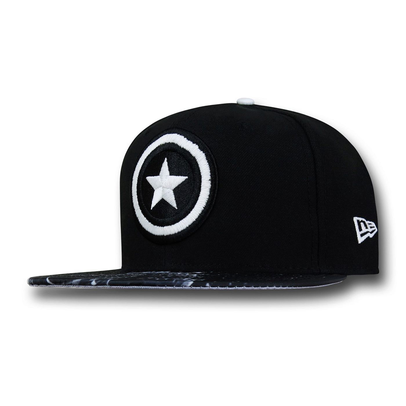 Captain America Tonal Glow 59Fifty Cap, Black