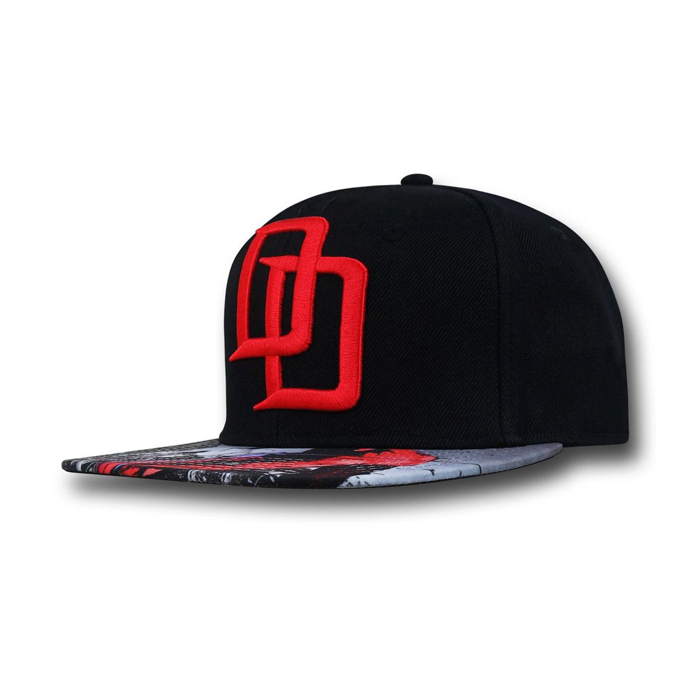 Daredevil Sublimated Bill Snapback Hat, Black