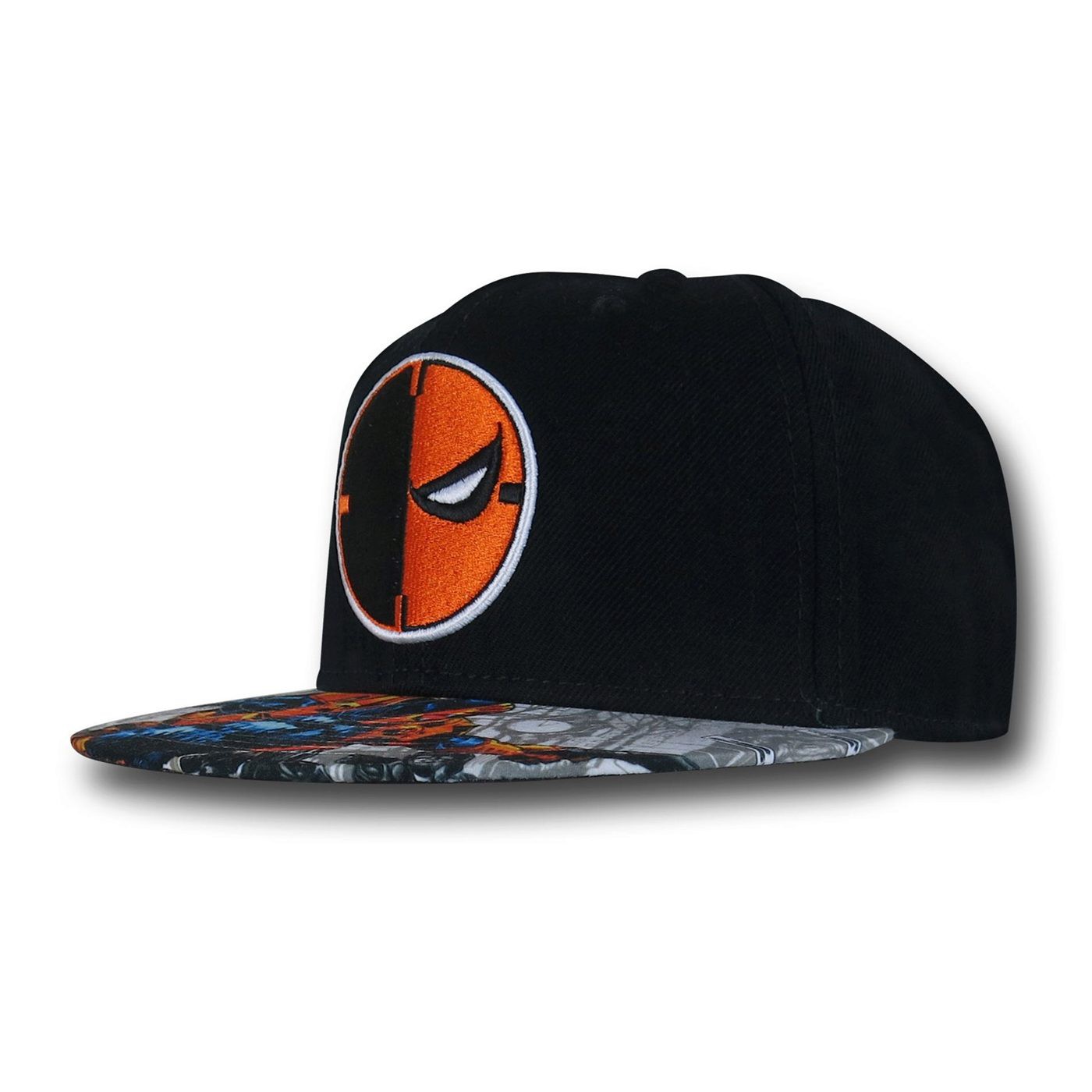 Deathstroke Symbol Snapback Cap, Black