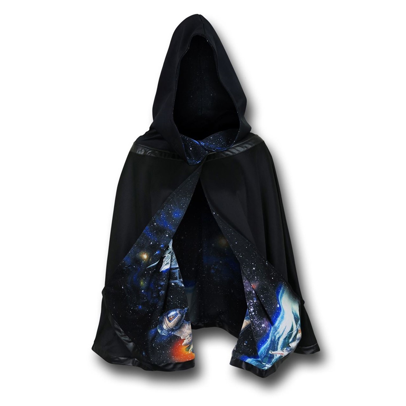 Star Wars Death Star Reversible Women's Hooded Cape, Black