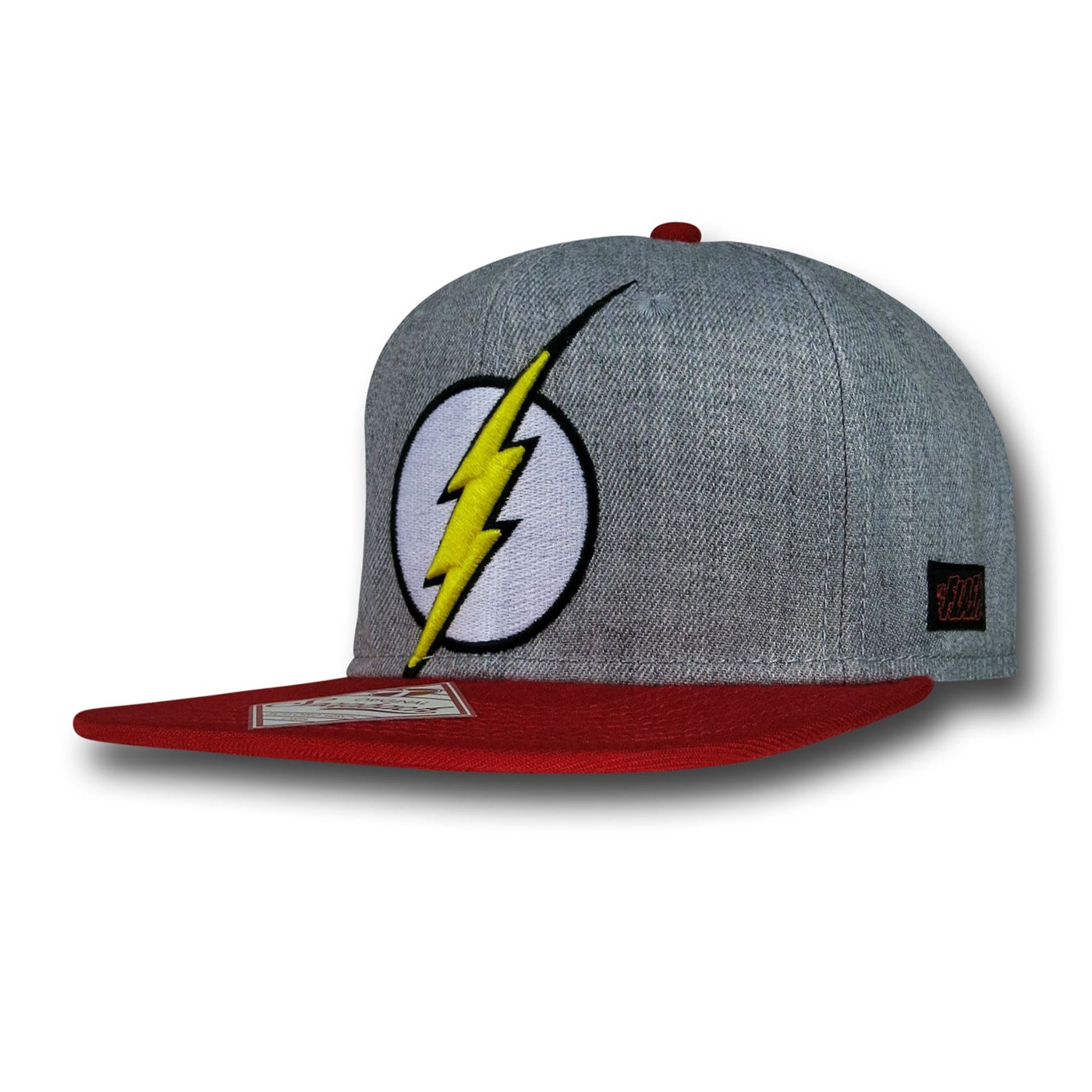 Flash Flat Billed Baseball Cap, Grey