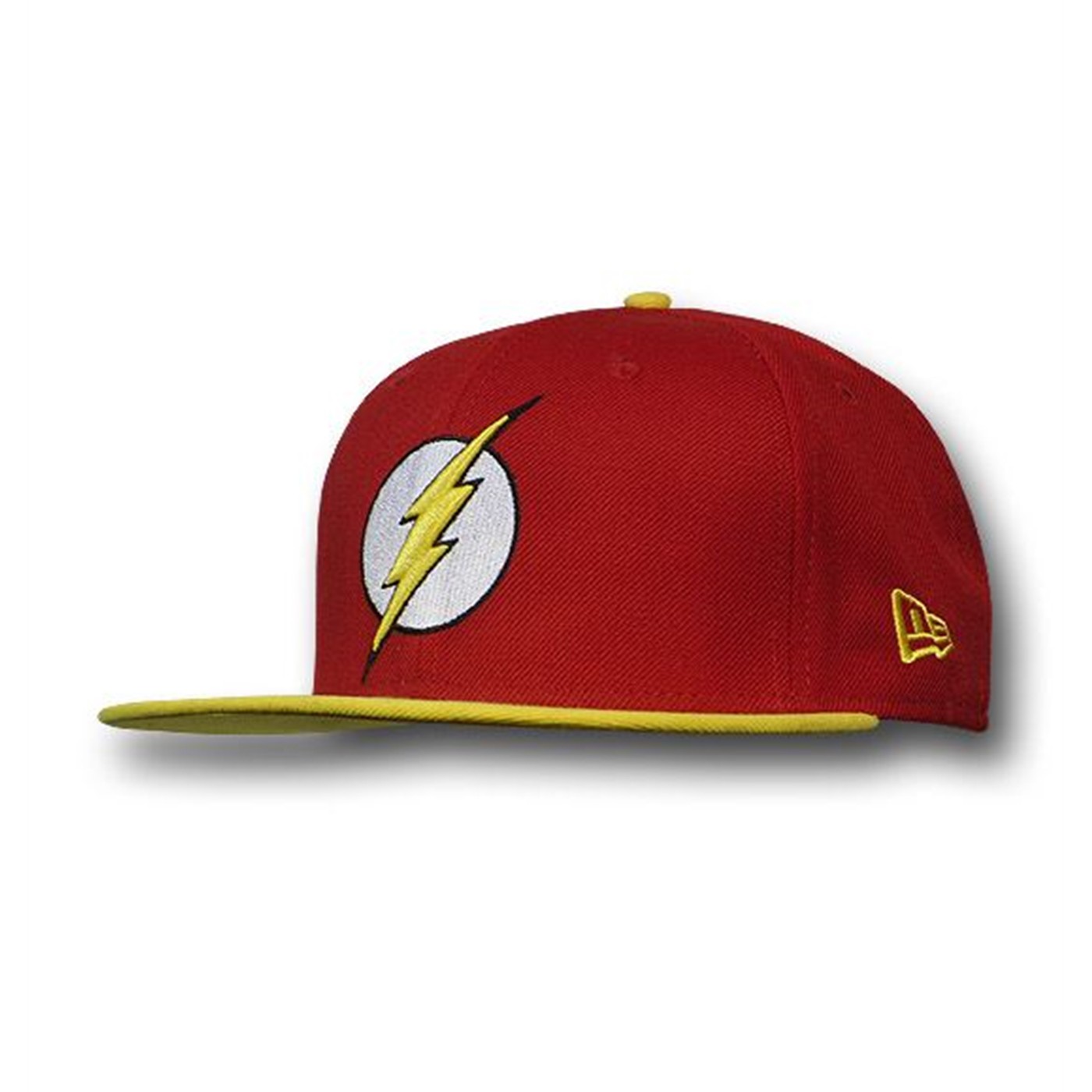 Flash 59Fifty Red & Yellow Flat Bill Cap, Red