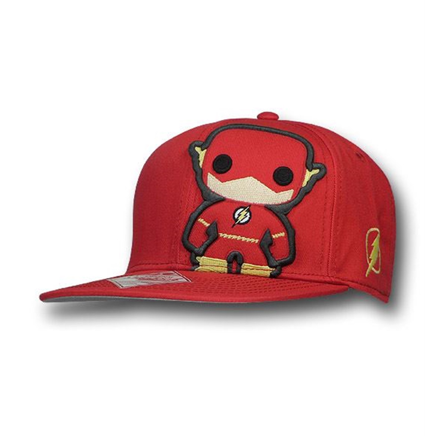 Flash Pop Heroes Snapback Flat Bill Cap, Red