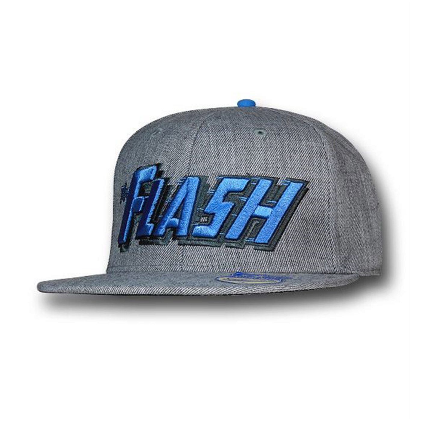 Flash Blue Logo Gray Baseball Cap, Grey