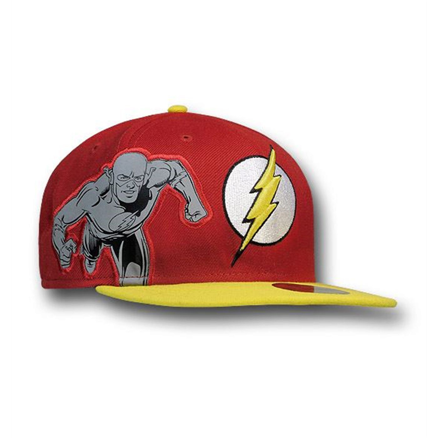 Flash Side Image Flat Bill 59Fifty Cap, Red