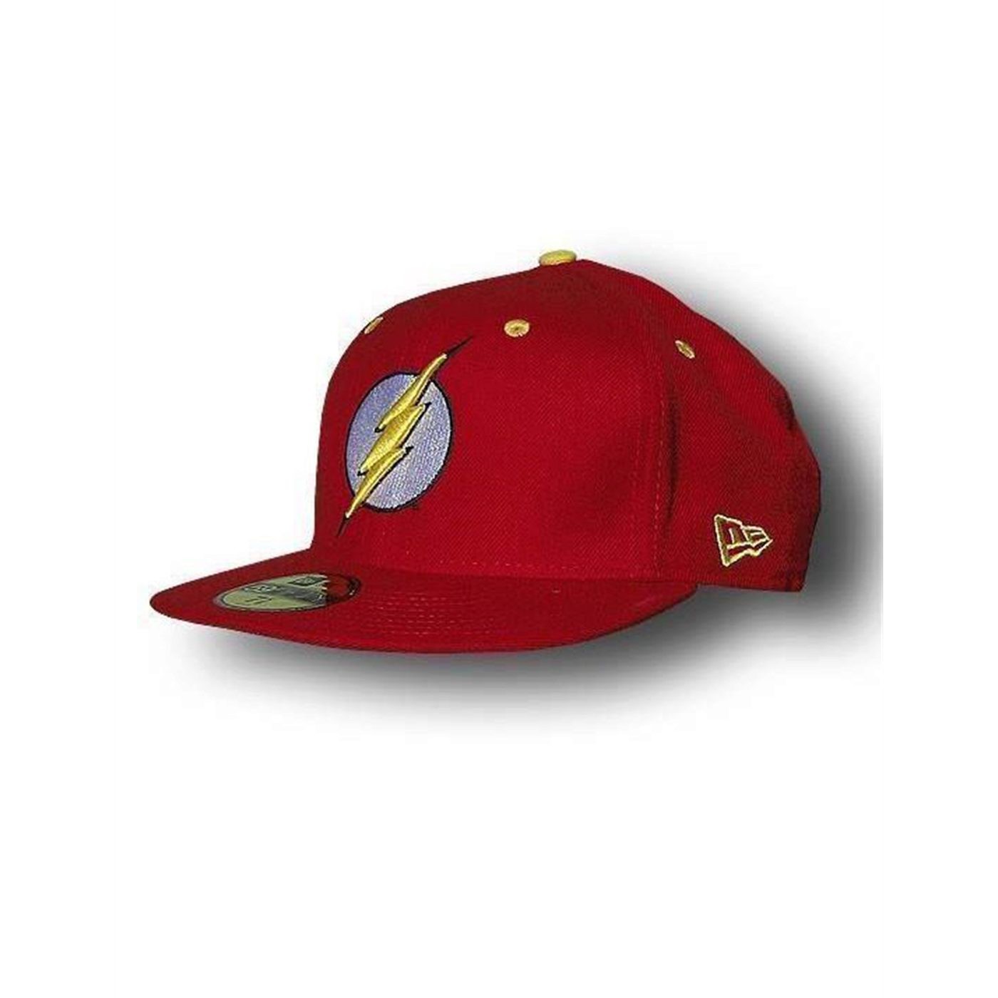 Flash 59Fifty Yellow Symbol Flat Bill Cap, Red