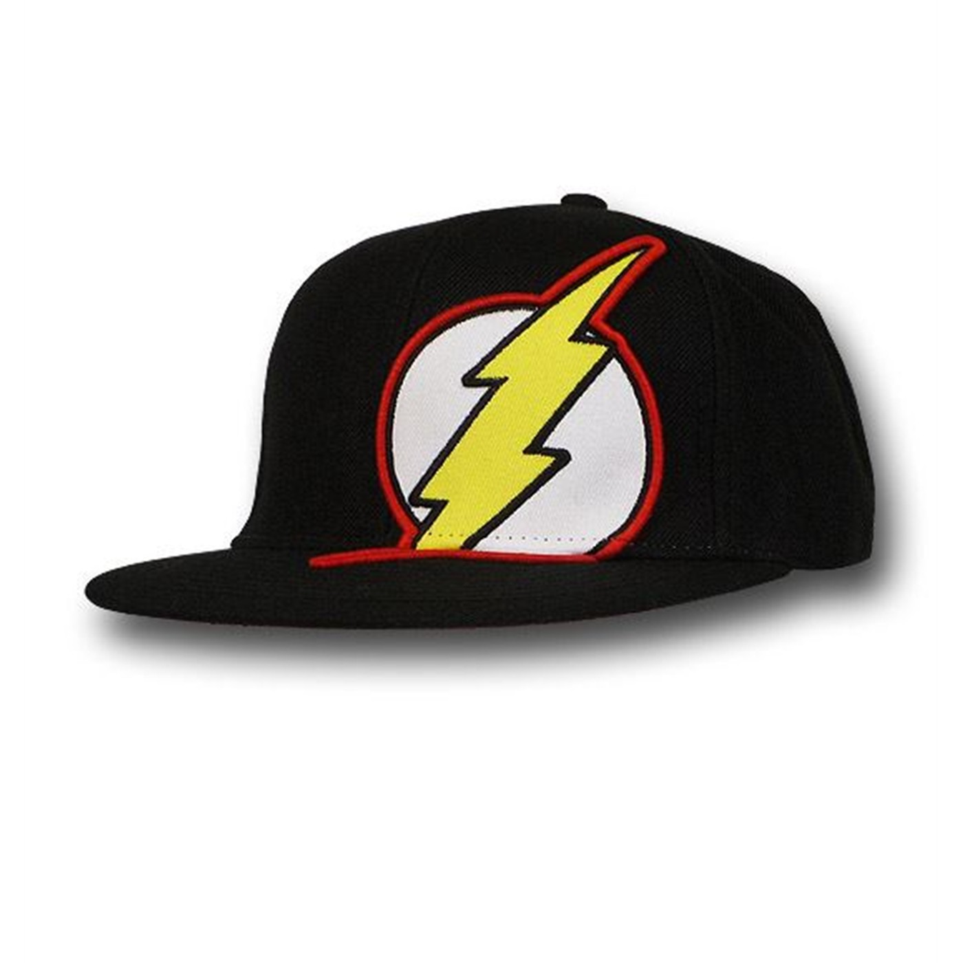 Flash Offset Symbol Flat Bill Cap, Black