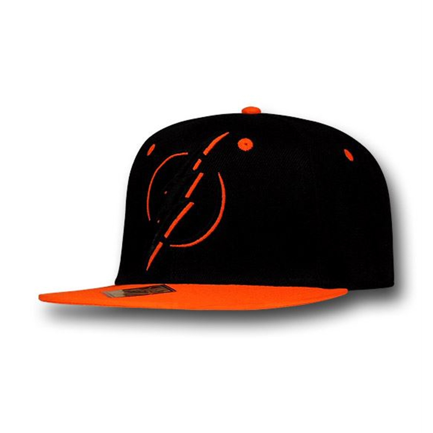 Flash 2Tone Neon on Black Snapback Cap, Black