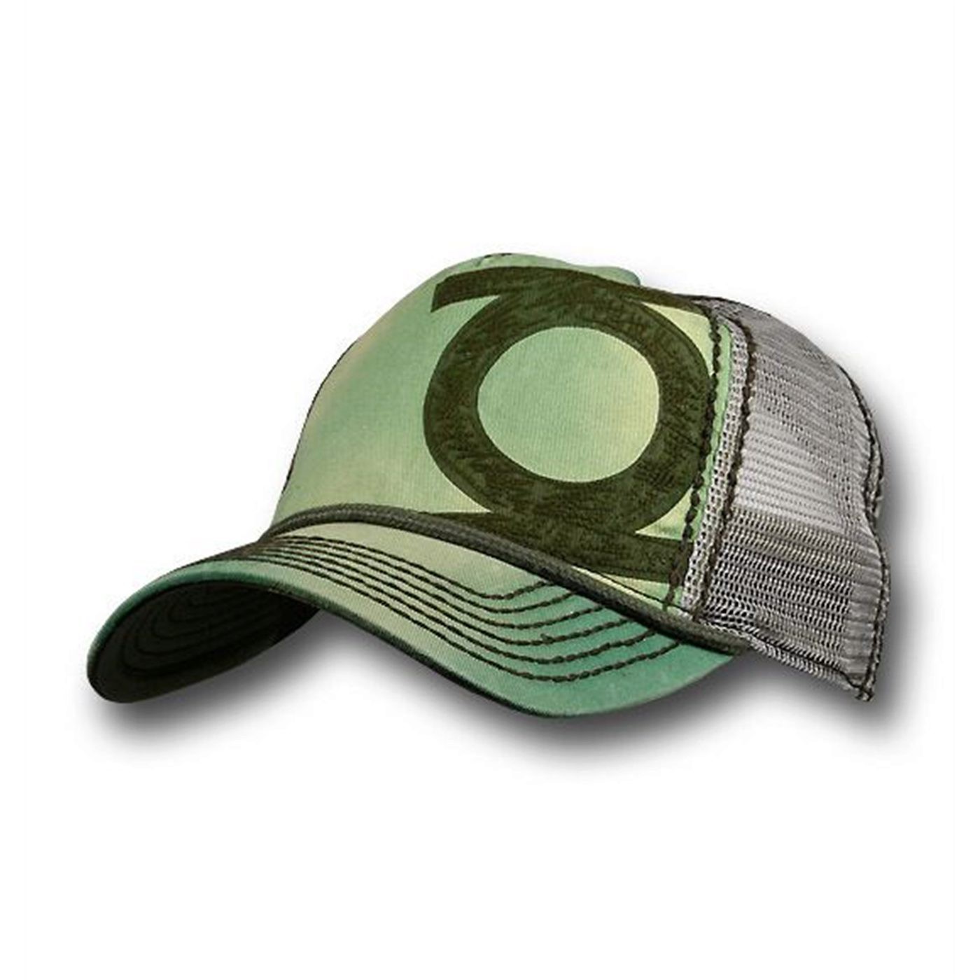 Green Lantern Adjustable Side Symbol Truckers Cap, Green