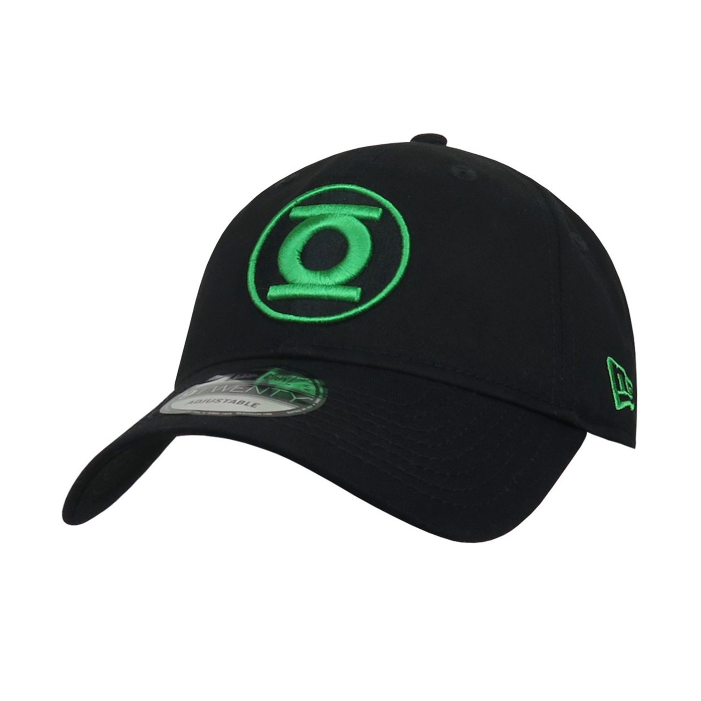Green Lantern Symbol Black 9Twenty Adjustable Hat, Black