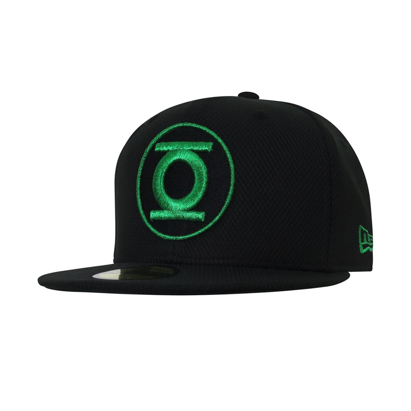 Green Lantern John Stewart Symbol 59Fifty Fitted Hat, Black